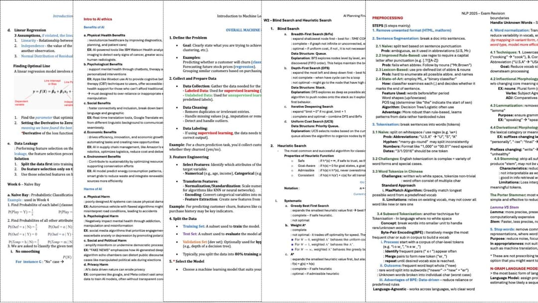 Complete AI/ML Notes Bundle
